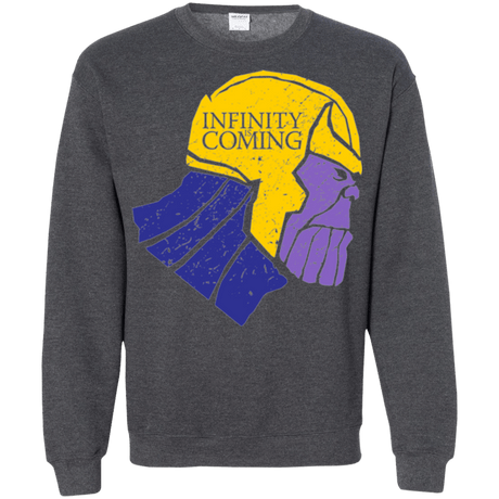 Sweatshirts Dark Heather / S Infinity is Coming Crewneck Sweatshirt