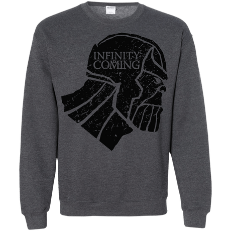 Sweatshirts Dark Heather / S Infinity is coming Crewneck Sweatshirt