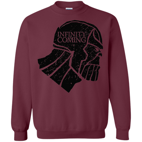 Sweatshirts Maroon / S Infinity is coming Crewneck Sweatshirt