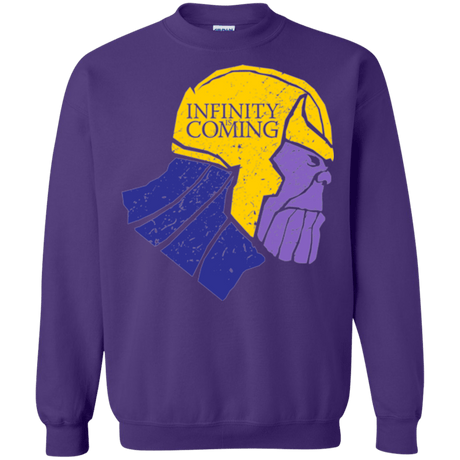 Sweatshirts Purple / S Infinity is Coming Crewneck Sweatshirt
