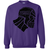 Sweatshirts Purple / S Infinity is coming Crewneck Sweatshirt