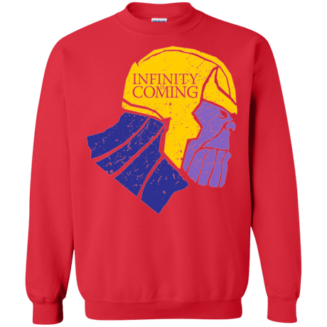 Sweatshirts Red / S Infinity is Coming Crewneck Sweatshirt