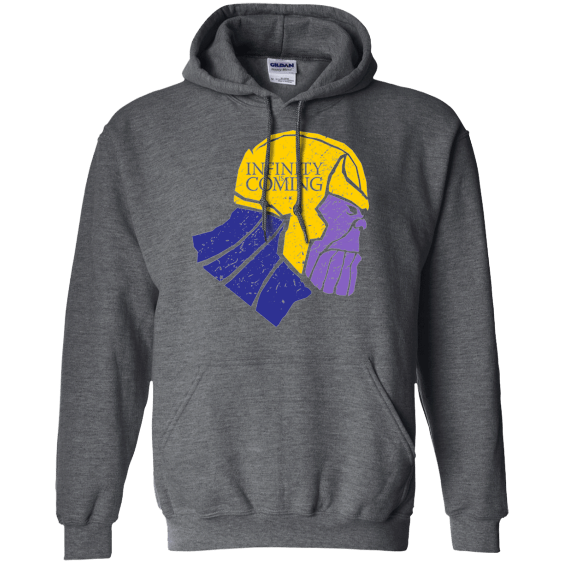 Sweatshirts Dark Heather / S Infinity is Coming Pullover Hoodie