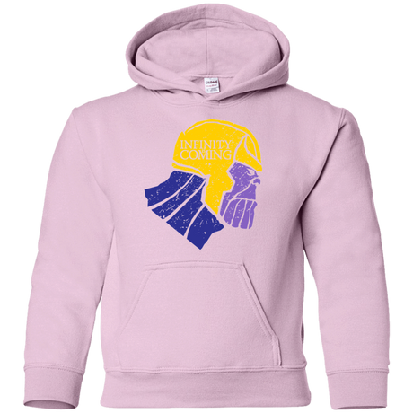 Sweatshirts Light Pink / YS Infinity is Coming Youth Hoodie