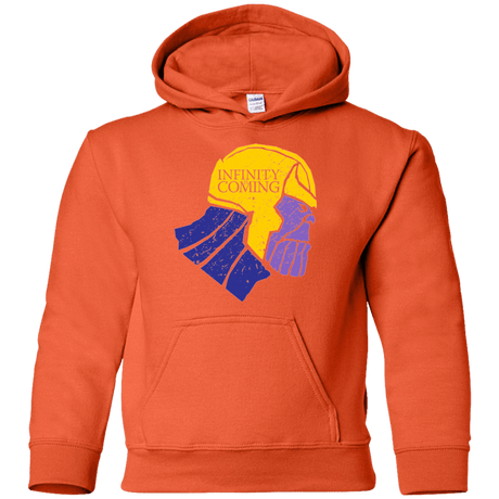 Sweatshirts Orange / YS Infinity is Coming Youth Hoodie
