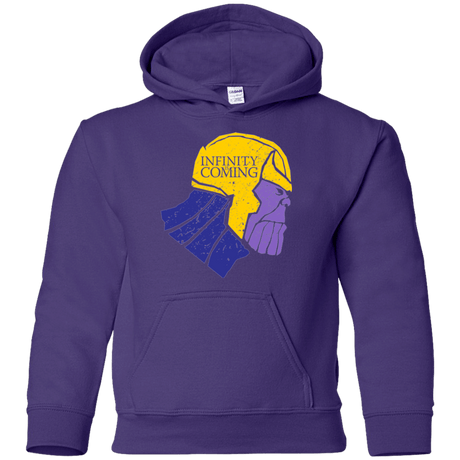 Sweatshirts Purple / YS Infinity is Coming Youth Hoodie