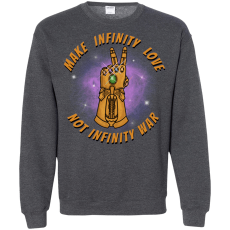 Sweatshirts Dark Heather / S Infinity Peace Crewneck Sweatshirt