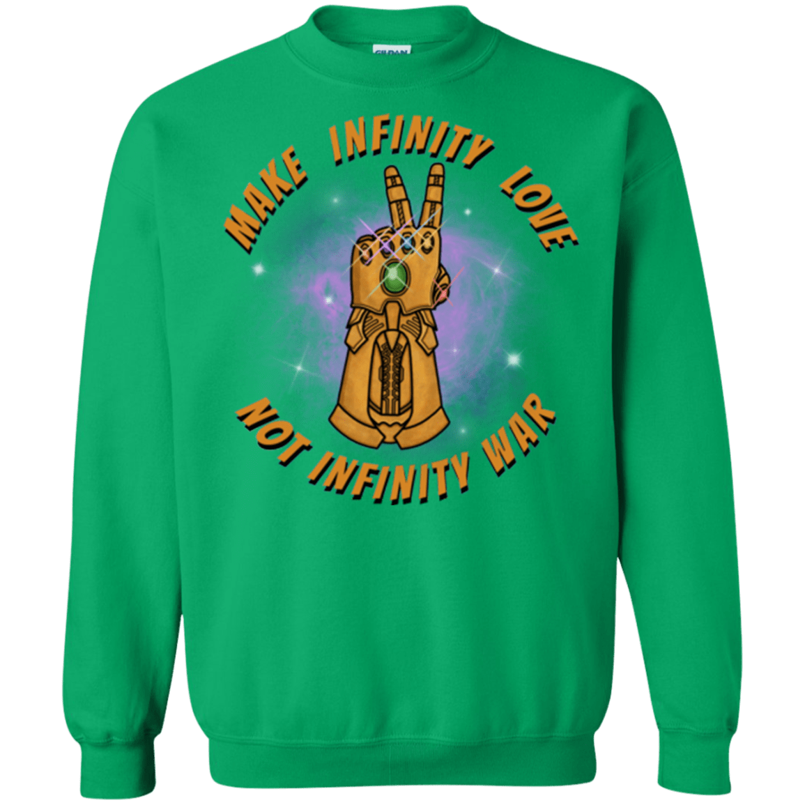 Sweatshirts Irish Green / S Infinity Peace Crewneck Sweatshirt