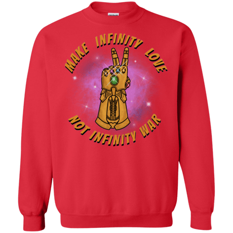 Sweatshirts Red / S Infinity Peace Crewneck Sweatshirt