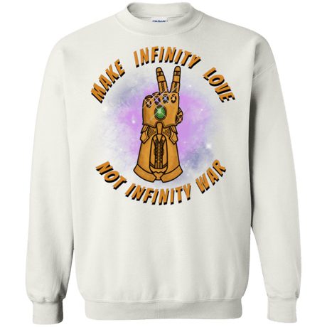 Sweatshirts White / S Infinity Peace Crewneck Sweatshirt