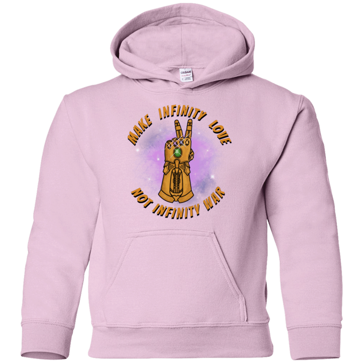 Sweatshirts Light Pink / YS Infinity Peace Youth Hoodie