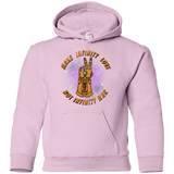 Sweatshirts Light Pink / YS Infinity Peace Youth Hoodie