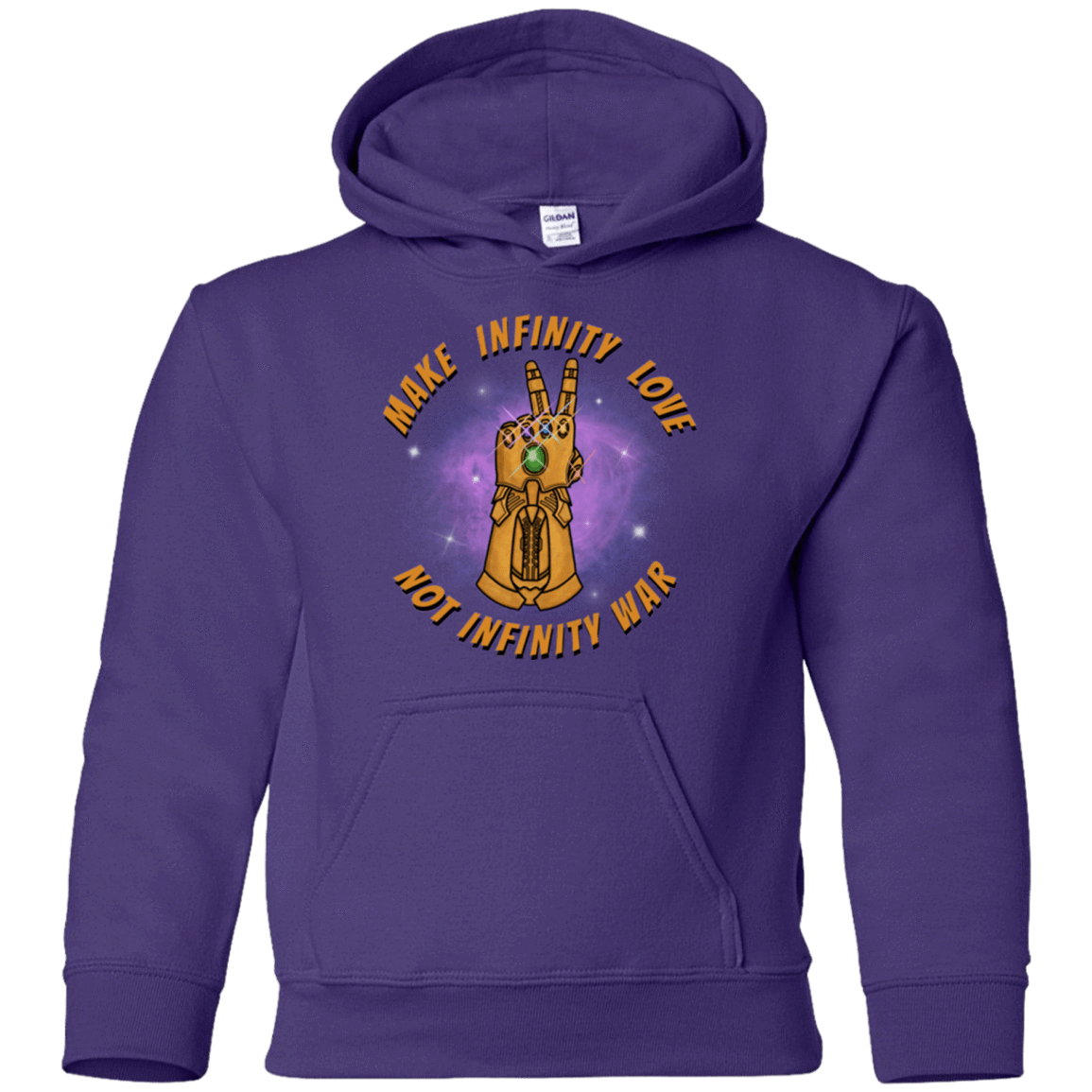 Sweatshirts Purple / YS Infinity Peace Youth Hoodie