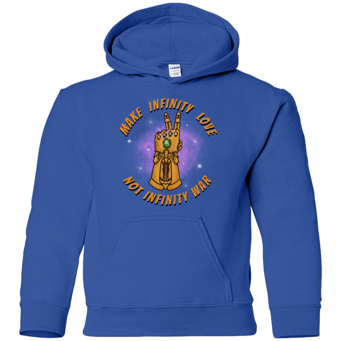 Sweatshirts Royal / YS Infinity Peace Youth Hoodie