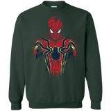 Sweatshirts Forest Green / S Infinity Spider Crewneck Sweatshirt