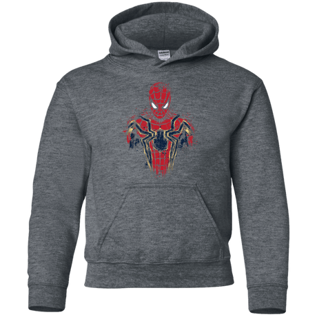 Sweatshirts Dark Heather / YS Infinity Spider Youth Hoodie