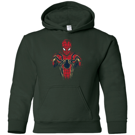 Sweatshirts Forest Green / YS Infinity Spider Youth Hoodie