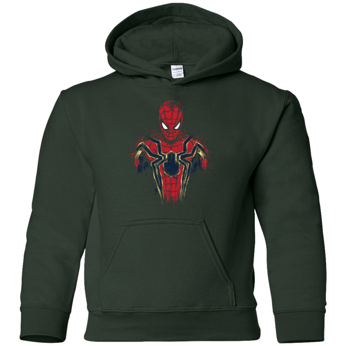 Sweatshirts Forest Green / YS Infinity Spider Youth Hoodie