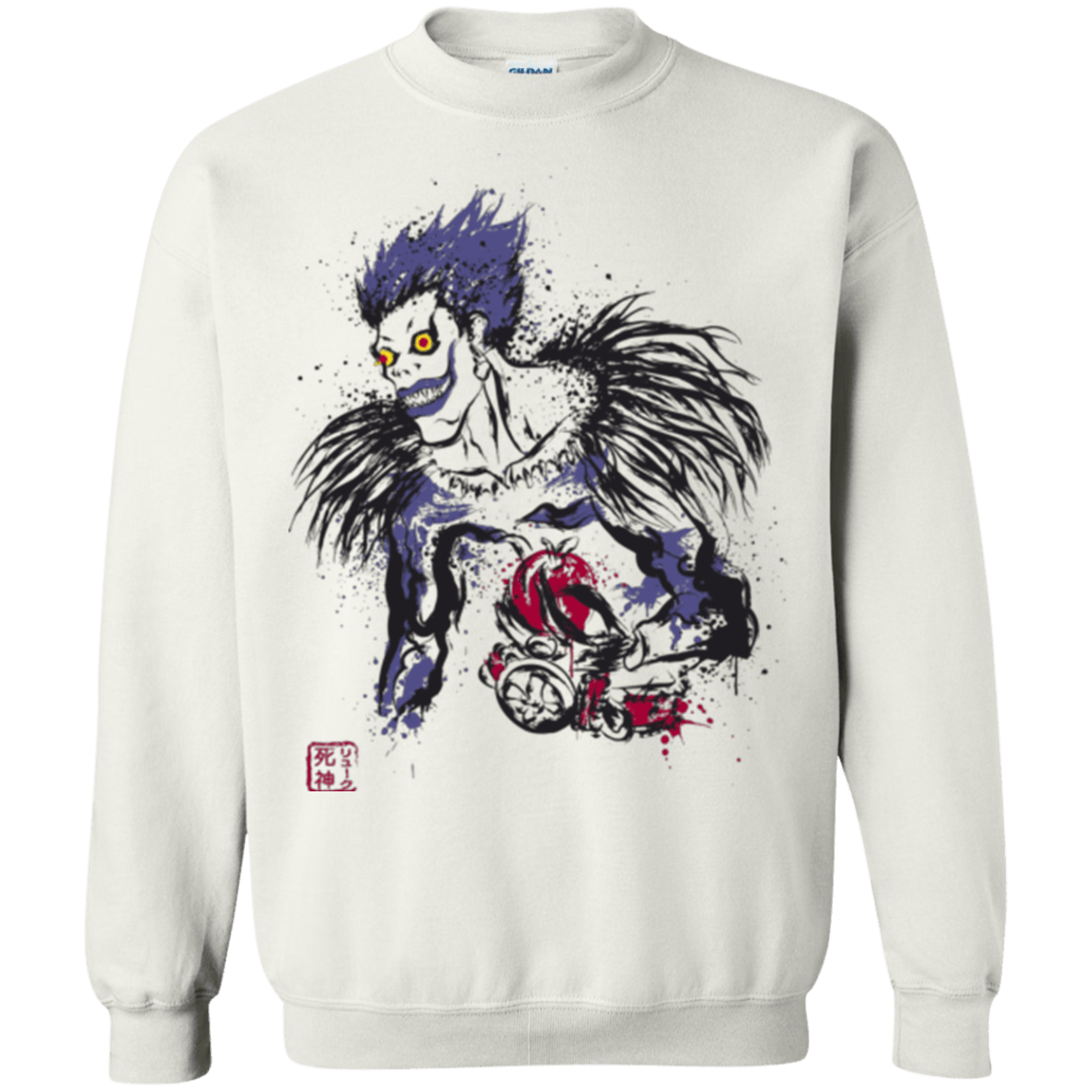 Sweatshirts White / Small Ink-Ryuk Crewneck Sweatshirt