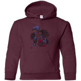 Sweatshirts Maroon / YS Ink-Ryuk Youth Hoodie