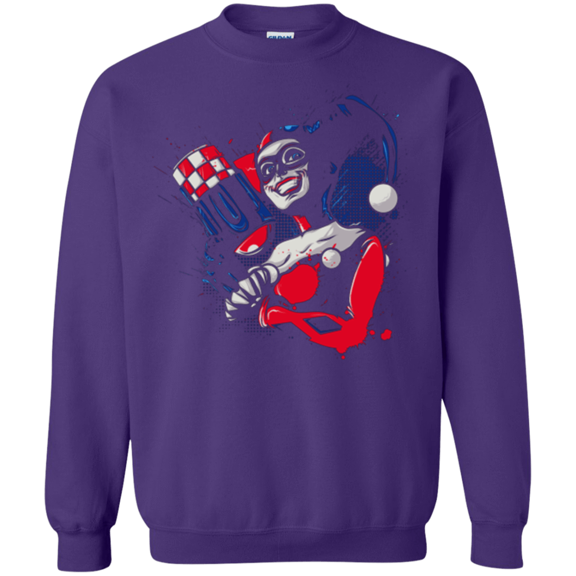 Sweatshirts Purple / Small Insane Queen Crewneck Sweatshirt