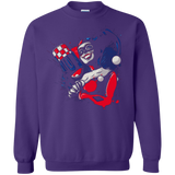 Sweatshirts Purple / Small Insane Queen Crewneck Sweatshirt