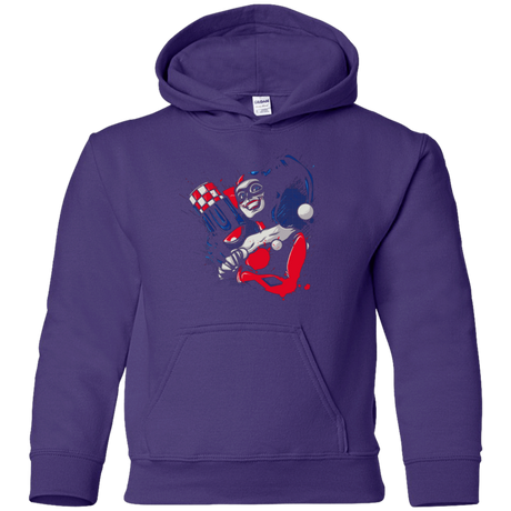 Sweatshirts Purple / YS Insane Queen Youth Hoodie