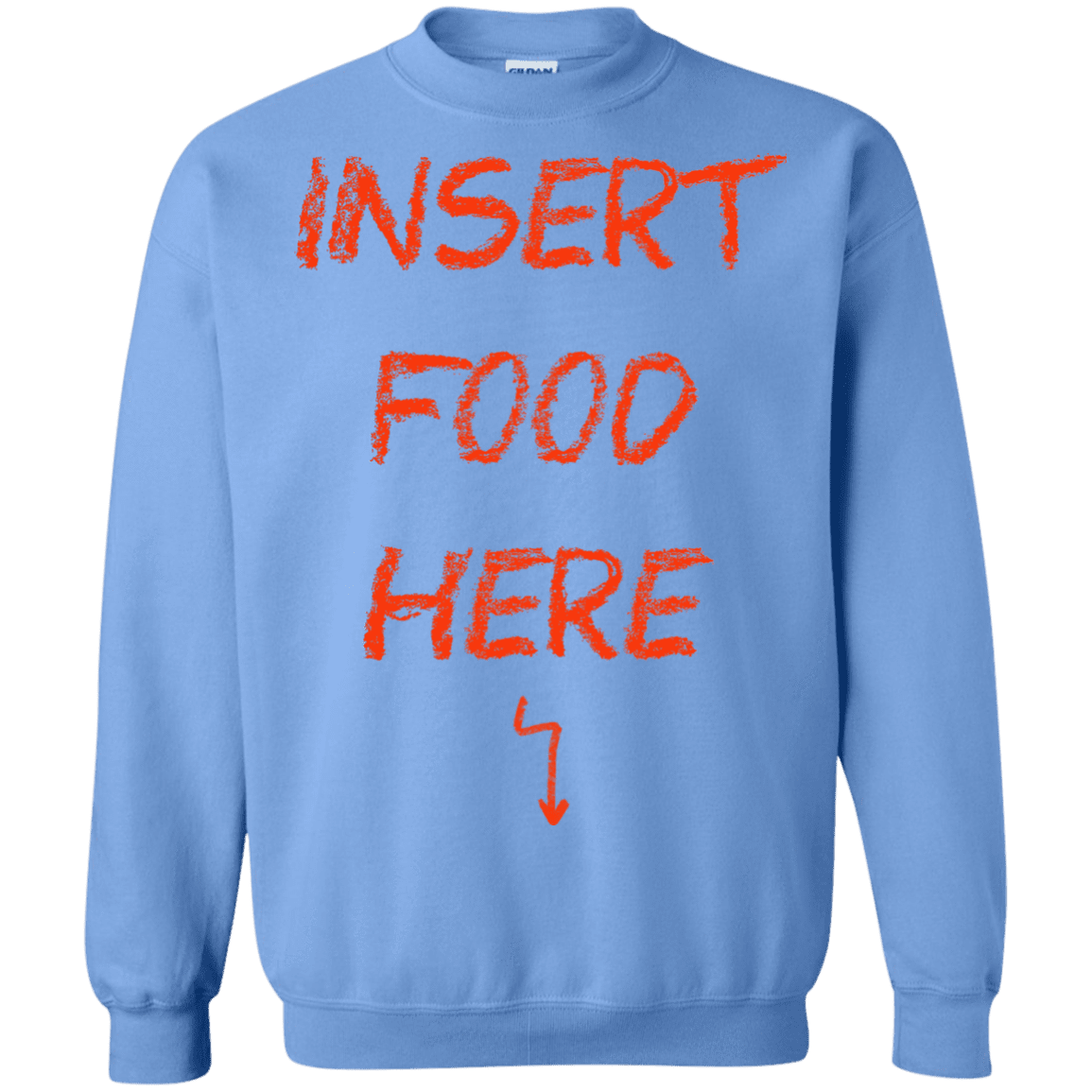 Sweatshirts Carolina Blue / S Insert Food Crewneck Sweatshirt