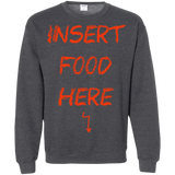 Sweatshirts Dark Heather / S Insert Food Crewneck Sweatshirt