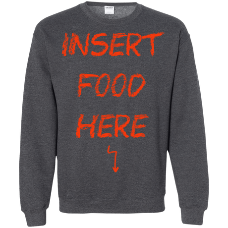 Sweatshirts Dark Heather / S Insert Food Crewneck Sweatshirt
