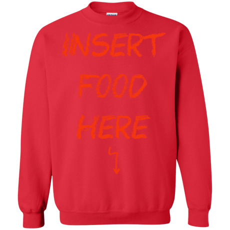 Sweatshirts Red / S Insert Food Crewneck Sweatshirt