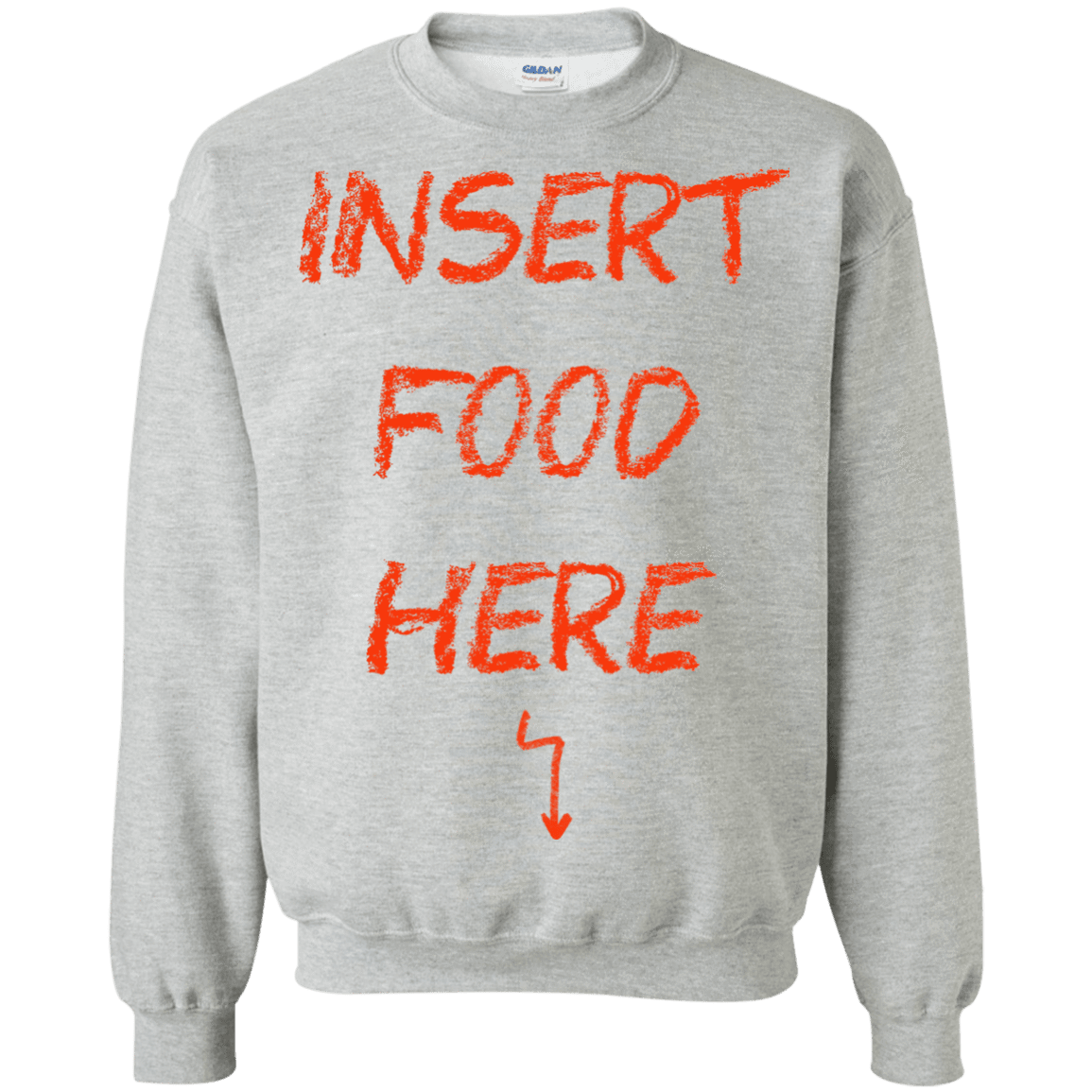 Sweatshirts Sport Grey / S Insert Food Crewneck Sweatshirt