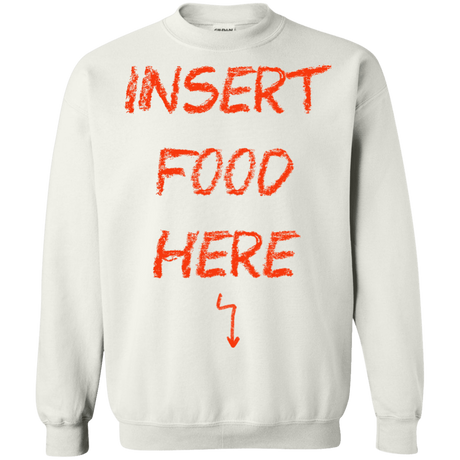 Sweatshirts White / S Insert Food Crewneck Sweatshirt