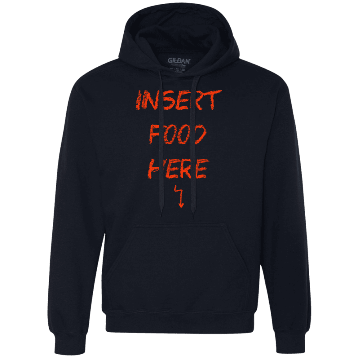 Sweatshirts Navy / S Insert Food Premium Fleece Hoodie