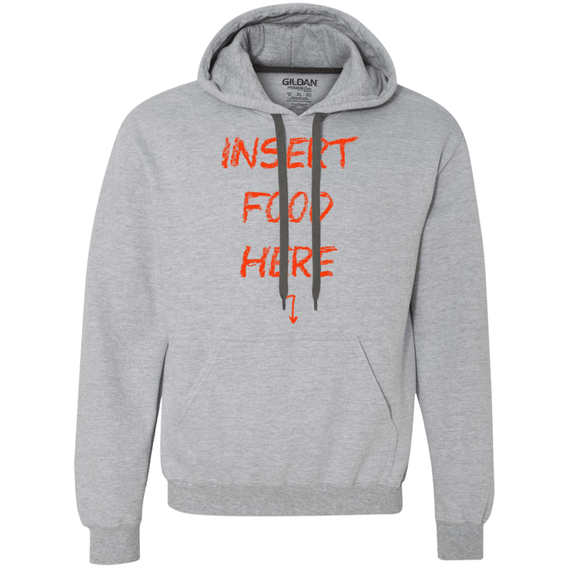 Sweatshirts Sport Grey / S Insert Food Premium Fleece Hoodie