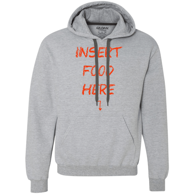 Sweatshirts Sport Grey / S Insert Food Premium Fleece Hoodie