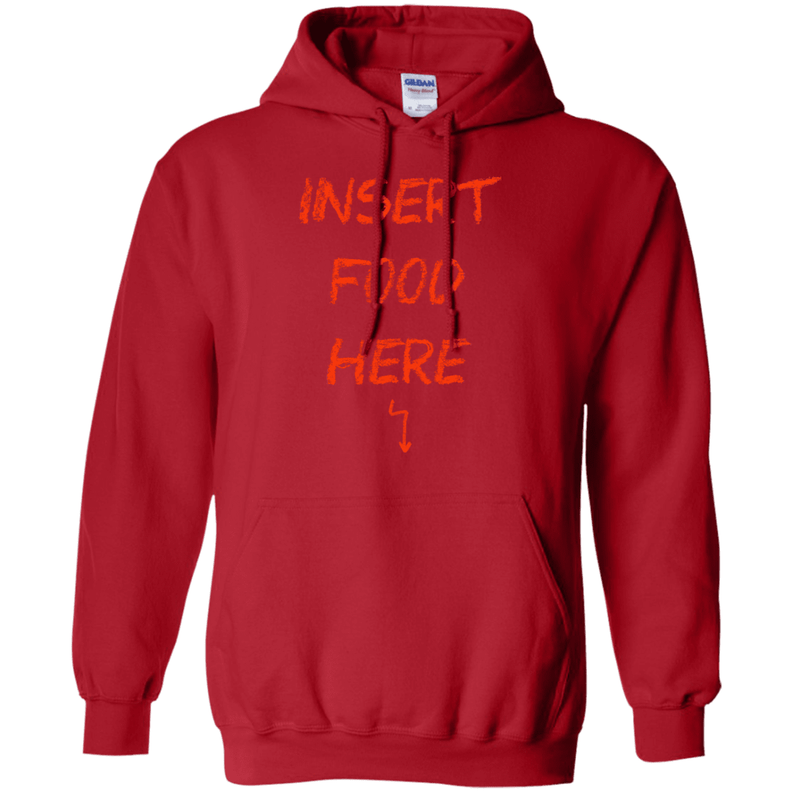 Sweatshirts Red / S Insert Food Pullover Hoodie