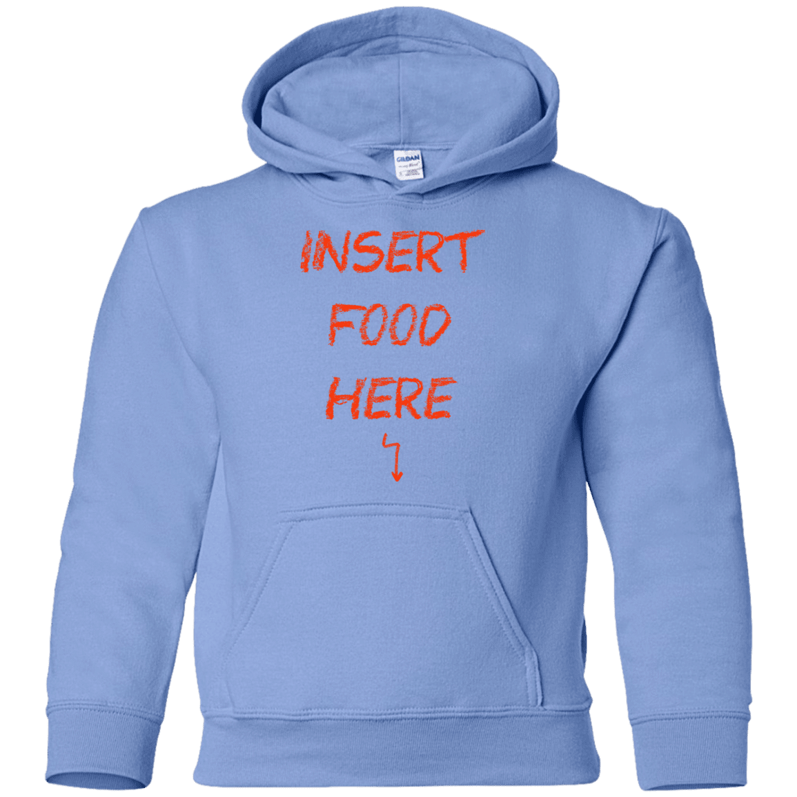 Sweatshirts Carolina Blue / YS Insert Food Youth Hoodie