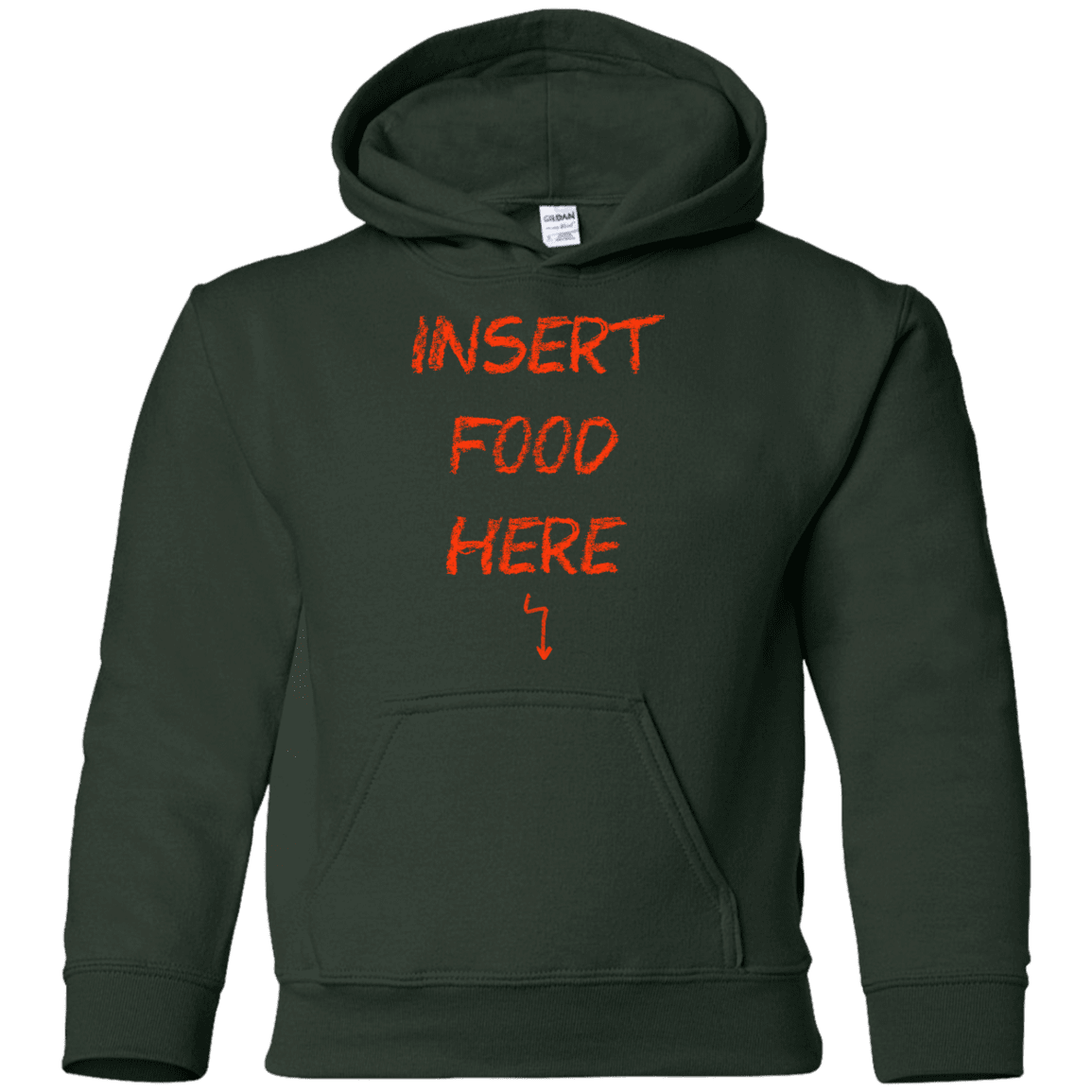 Sweatshirts Forest Green / YS Insert Food Youth Hoodie