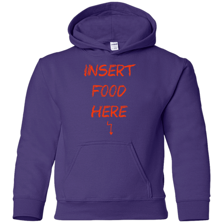 Sweatshirts Purple / YS Insert Food Youth Hoodie