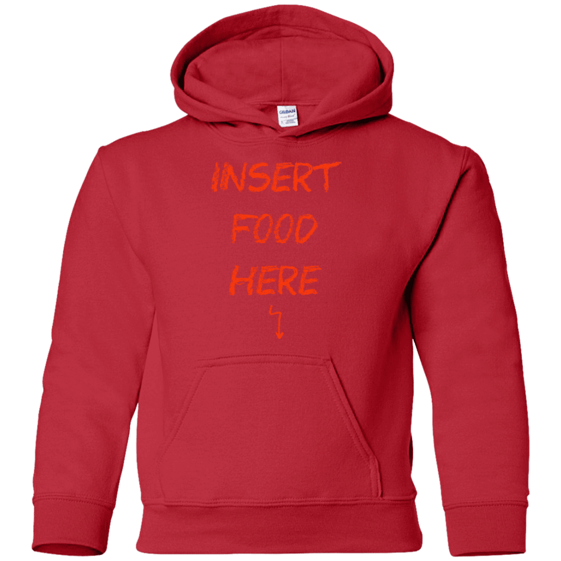 Sweatshirts Red / YS Insert Food Youth Hoodie