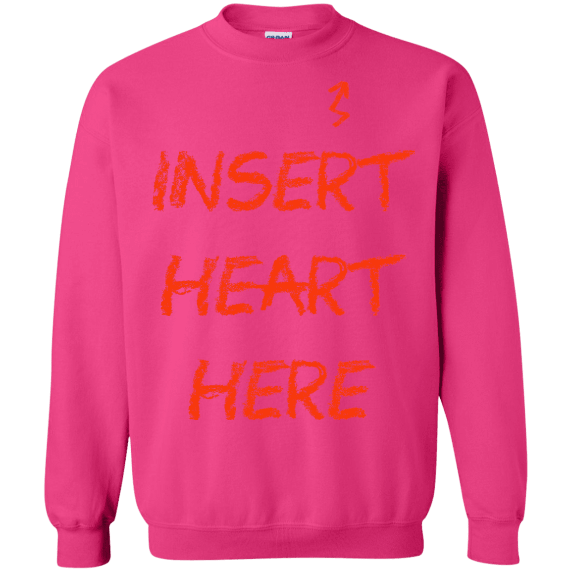 Sweatshirts Heliconia / S Insert Heart Here Crewneck Sweatshirt