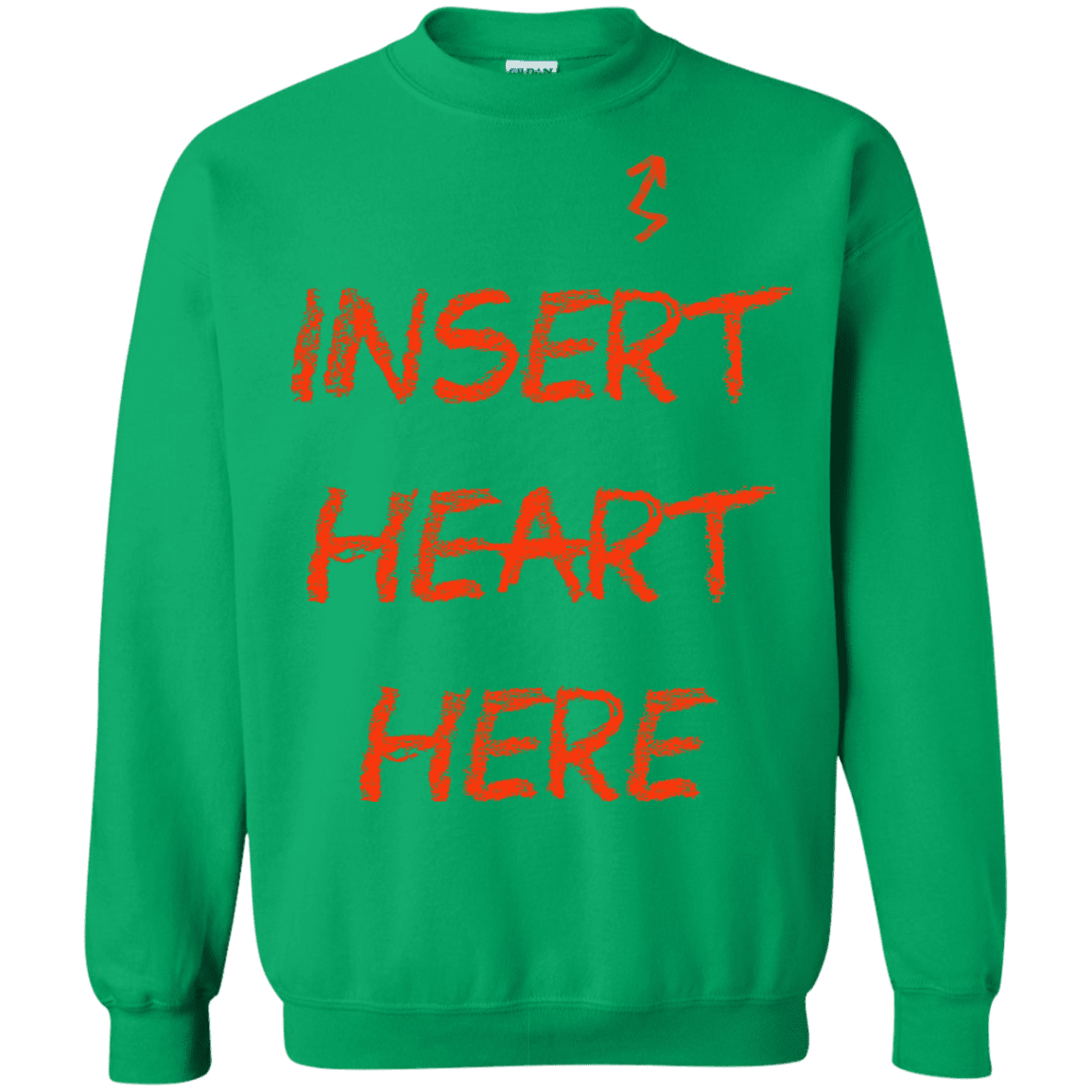 Sweatshirts Irish Green / S Insert Heart Here Crewneck Sweatshirt