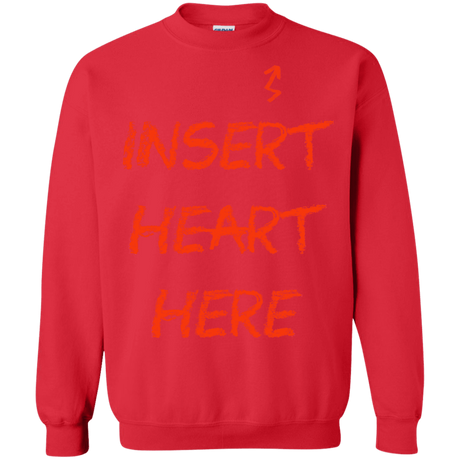 Sweatshirts Red / S Insert Heart Here Crewneck Sweatshirt