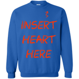 Sweatshirts Royal / S Insert Heart Here Crewneck Sweatshirt