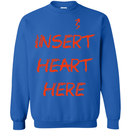 Sweatshirts Royal / S Insert Heart Here Crewneck Sweatshirt