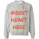 Sweatshirts Sport Grey / S Insert Heart Here Crewneck Sweatshirt