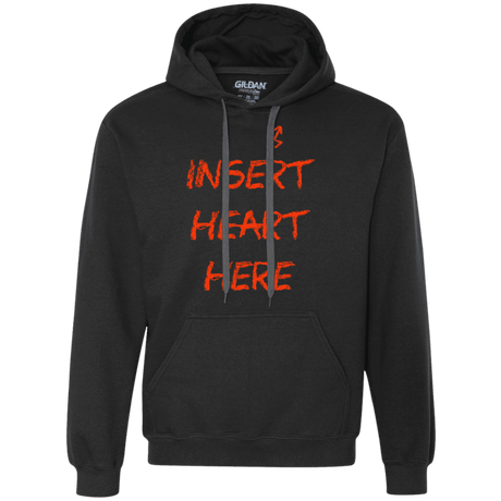 Sweatshirts Black / S Insert Heart Here Premium Fleece Hoodie