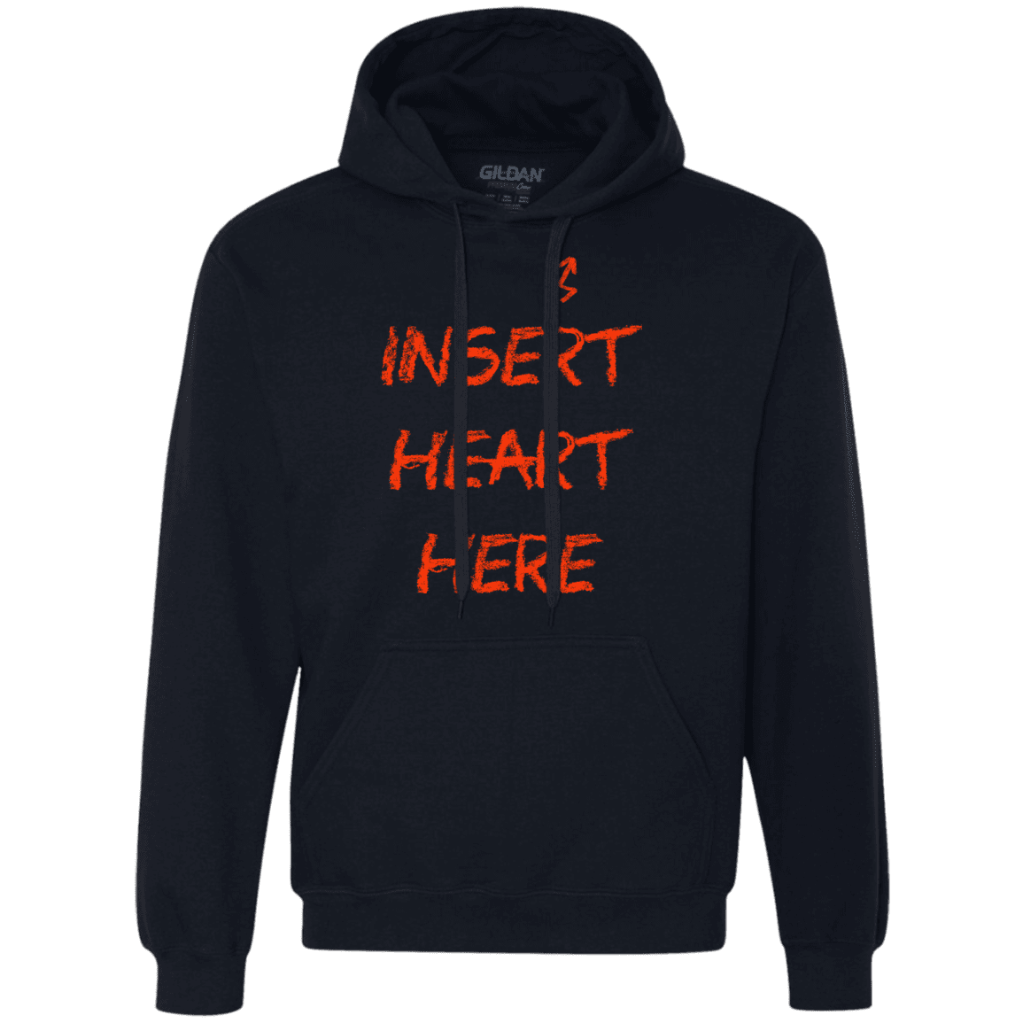 Sweatshirts Navy / S Insert Heart Here Premium Fleece Hoodie