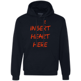 Sweatshirts Navy / S Insert Heart Here Premium Fleece Hoodie